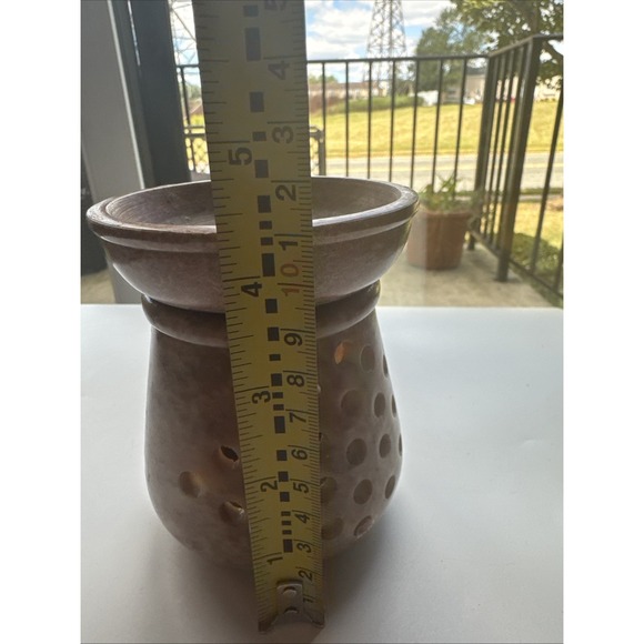 Carved Soapstone Tea Light Candle Wax Tart Melter - Picture 10 of 12